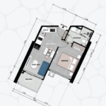 One-bedroom apartment (Euro-style two-room) 34.3 m2