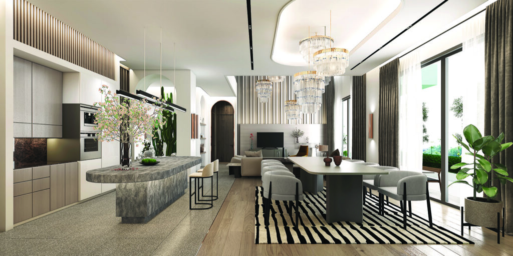 Five bedroom villa 400m2 in Manruetra Pura