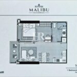 Квартира с 1-й спальней 46м2 в The Riviera Malibu
