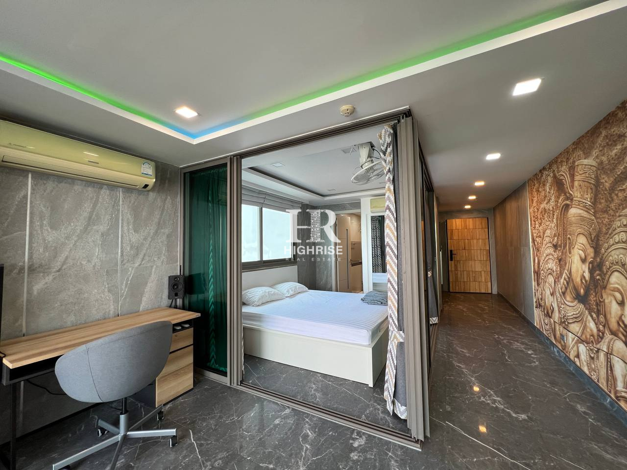 Квартира с 1-й спальней 47м2 в Wongamat Tower Condo